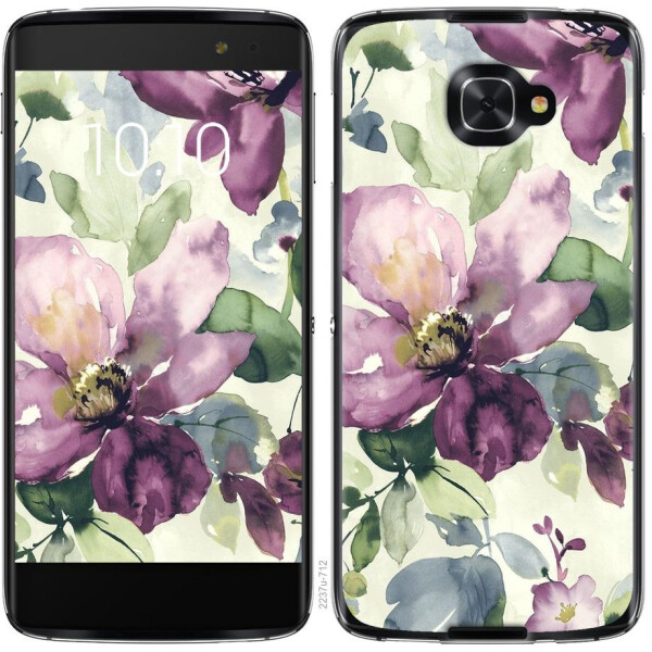 

Чехол на Alcatel idol 4s Цветы акварелью (04798)