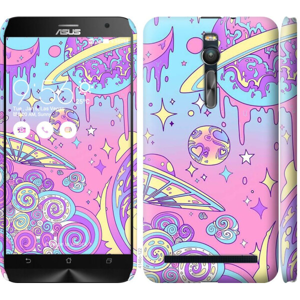 

Чехол на Asus Zenfone 2 ZE551ML Розовая галактика (04798)