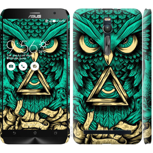 

Чехол на Asus Zenfone 2 ZE551ML Сова Арт-тату (04798)