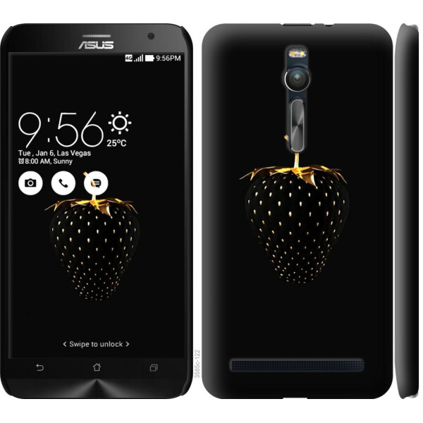 

Чехол на Asus Zenfone 2 ZE551ML Черная клубника (04798)