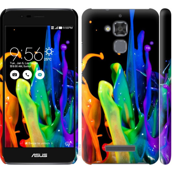 

Чехол на Asus Zenfone 3 Max ZC520TL брызги краски (04798)