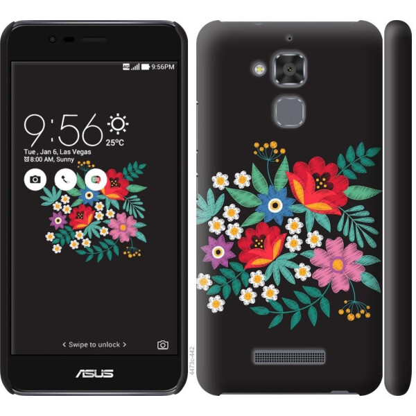 

Чехол на Asus Zenfone 3 Max ZC520TL Вышитые цветы (04798)