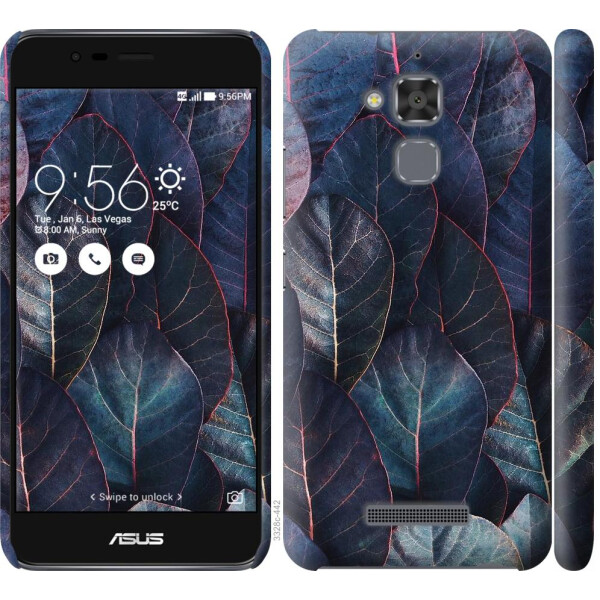

Чехол на Asus Zenfone 3 Max ZC520TL Листья v3 (04798)