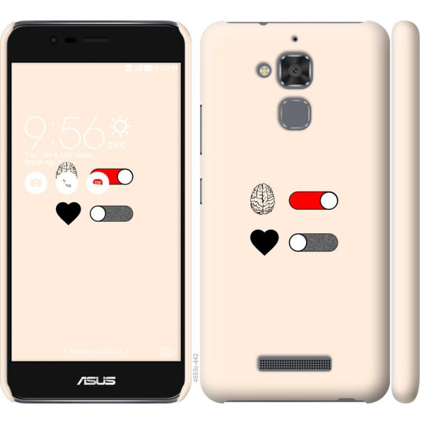

Чехол на Asus Zenfone 3 Max ZC520TL Любовь и ум (04798)