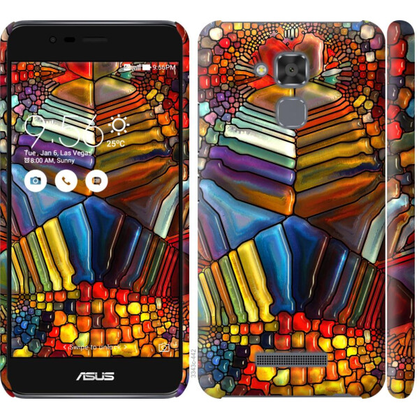 

Чехол на Asus Zenfone 3 Max ZC520TL Разноцветный витраж (04798)