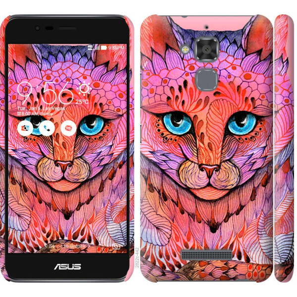 

Чехол на Asus Zenfone 3 Max ZC520TL Узорчатая кошка (04798)