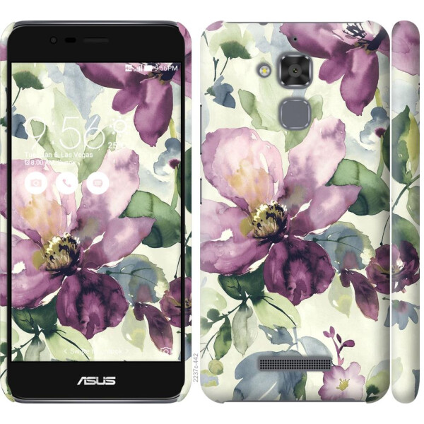 

Чехол на Asus Zenfone 3 Max ZC520TL Цветы акварелью (04798)