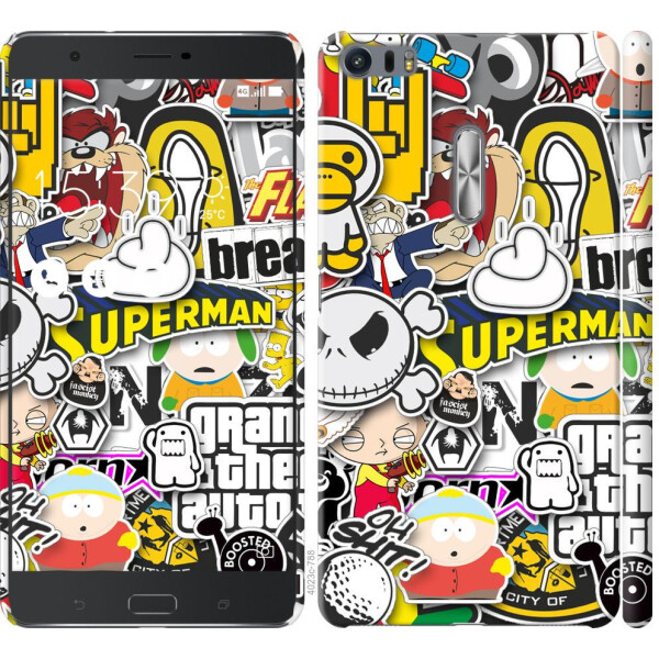 

Чехол на Asus Zenfone 3 Ultra ZU680KL Popular logos (04798)