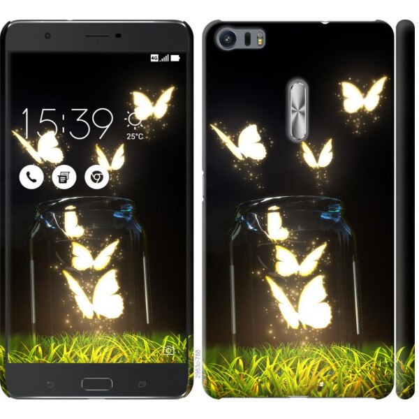 

Чехол на Asus Zenfone 3 Ultra ZU680KL Светящиеся бабочки (04798)