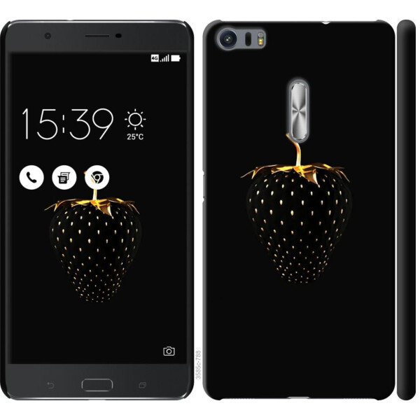 

Чехол на Asus Zenfone 3 Ultra ZU680KL Черная клубника (04798)