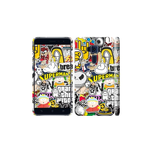 

Чехол на Asus Zenfone 3 ZE520KL Popular logos (04798)