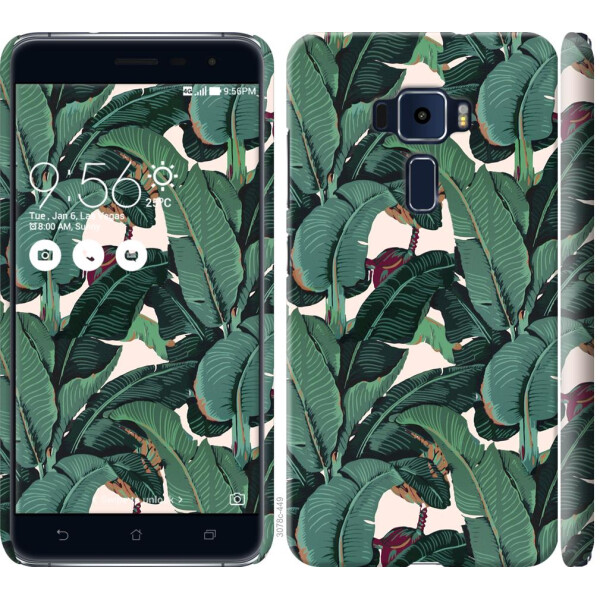 

Чехол на Asus Zenfone 3 ZE520KL Банановые листья (04798)