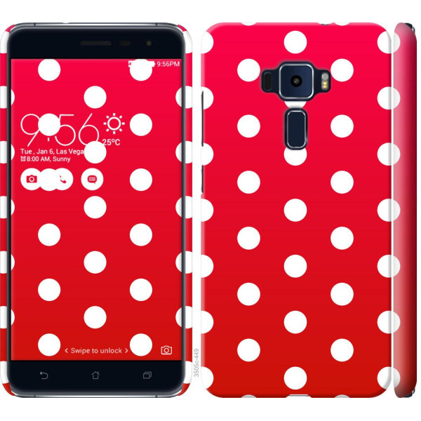 

Чехол на Asus Zenfone 3 ZE520KL Градиент, Горошек (04798)