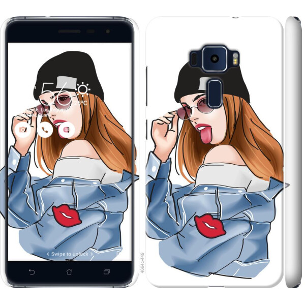 

Чехол на Asus Zenfone 3 ZE520KL Девушка v3 (04798)