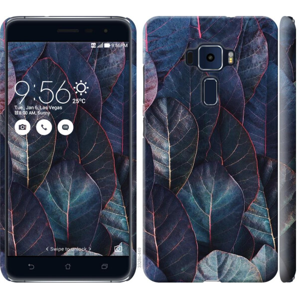 

Чехол на Asus Zenfone 3 ZE520KL Листья v3 (04798)