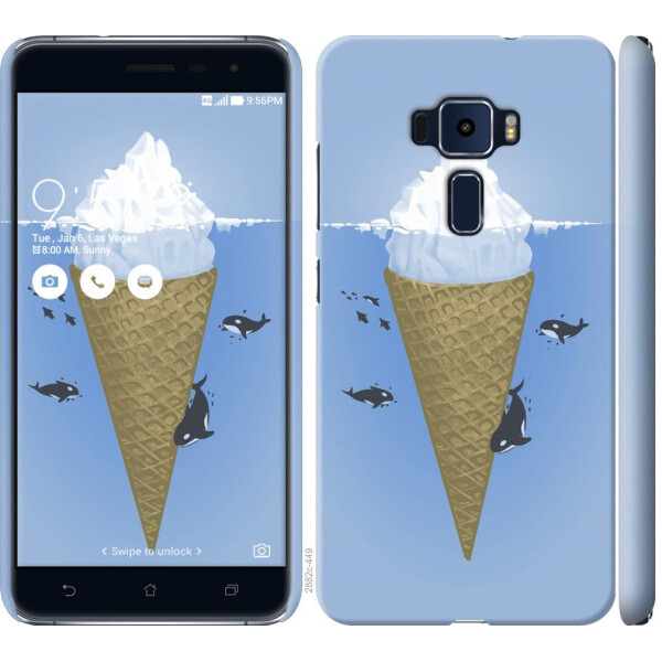 

Чехол на Asus Zenfone 3 ZE520KL Мороженое Айсберг (04798)