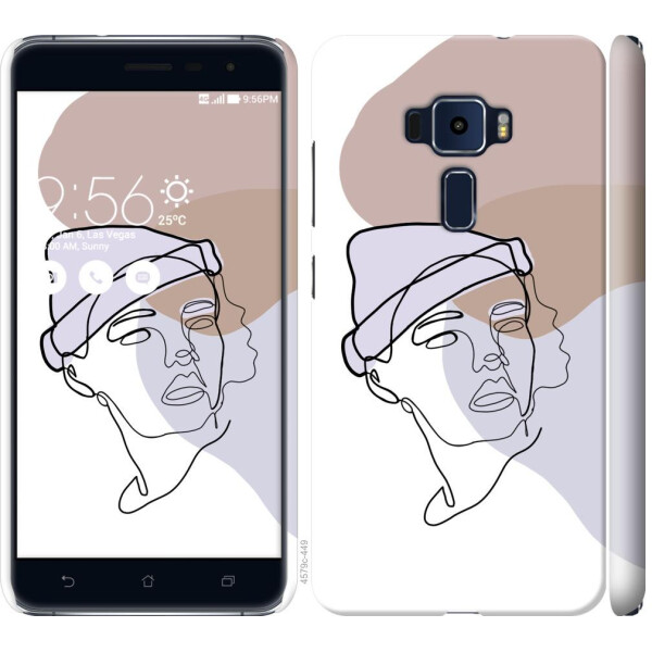

Чехол на Asus Zenfone 3 ZE520KL Силуэт (04798)