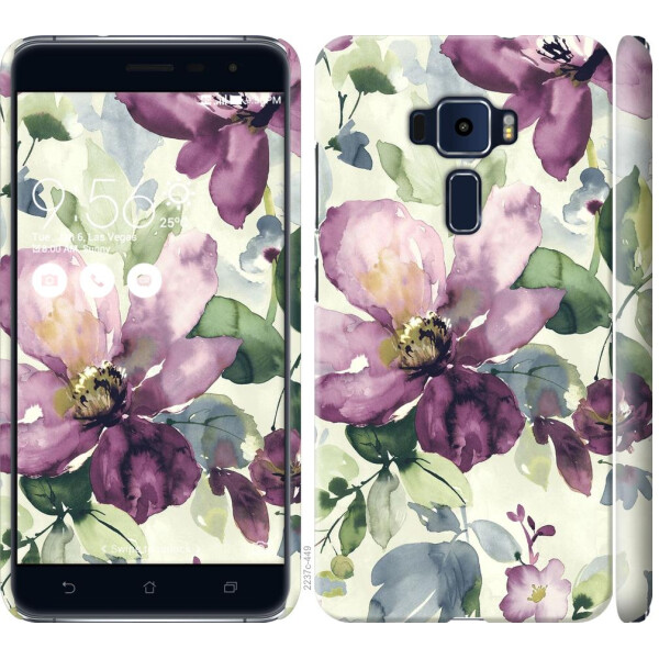 

Чехол на Asus Zenfone 3 ZE520KL Цветы акварелью (04798)