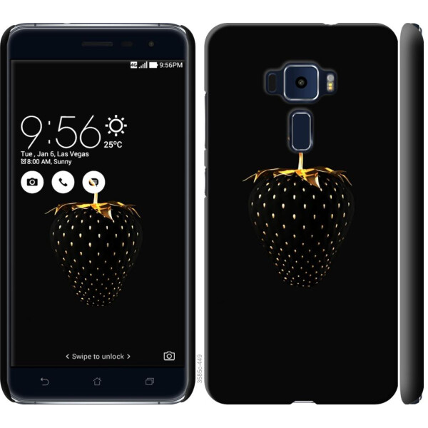 

Чехол на Asus Zenfone 3 ZE520KL Черная клубника (04798)