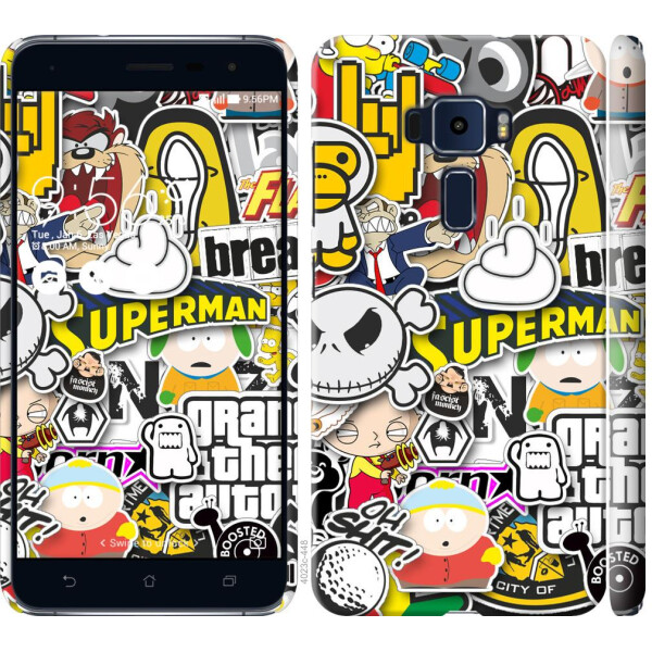 

Чехол на Asus Zenfone 3 ZE552KL Popular logos (04798)