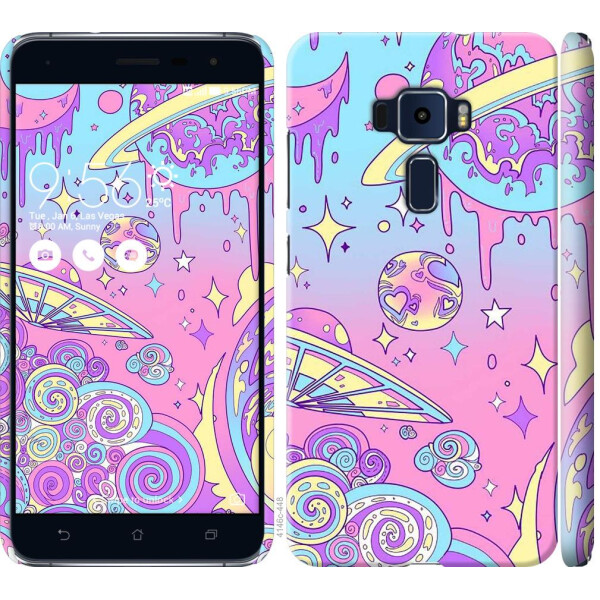 

Чехол на Asus Zenfone 3 ZE552KL Розовая галактика (04798)