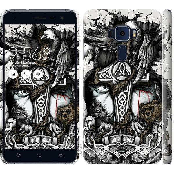 

Чехол на Asus Zenfone 3 ZE552KL Тату Викинг (04798)