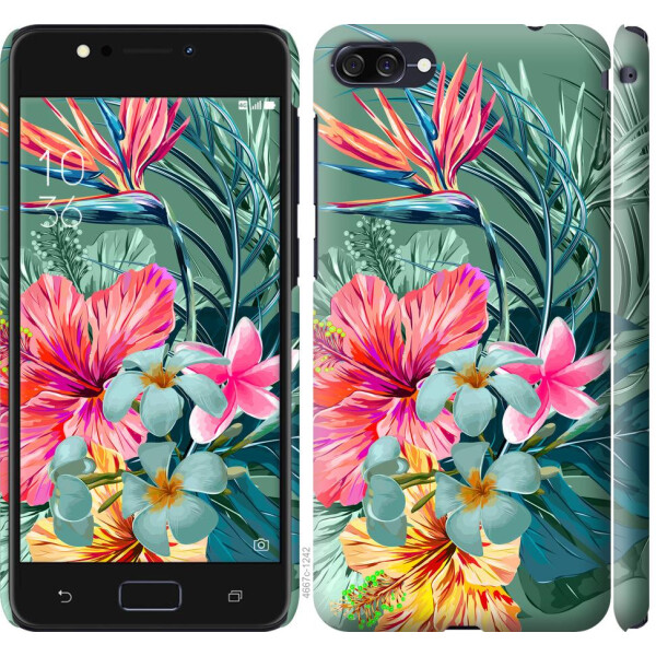 

Чехол на Asus ZenFone 4 Max ZC520KL Тропические цветы v1 (04798)