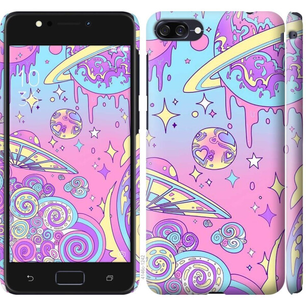 

Чехол на Asus ZenFone 4 Max ZC554KL Розовая галактика (04798)