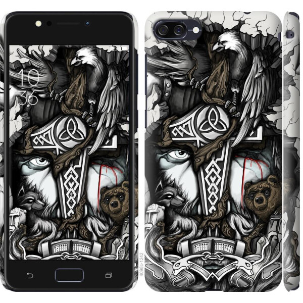 

Чехол на Asus ZenFone 4 Max ZC554KL Тату Викинг (04798)