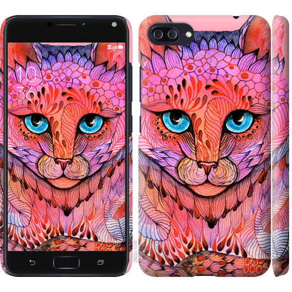 

Чехол на Asus ZenFone 4 Max ZC554KL Узорчатая кошка (04798)