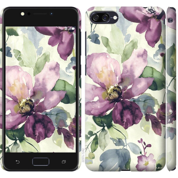 

Чехол на Asus ZenFone 4 Max ZC554KL Цветы акварелью (04798)