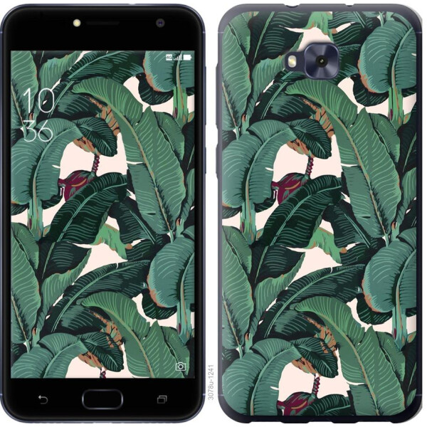 

Чехол на Asus ZENFONE 4 SELFIE / ZD553KL Банановые листья (04798)