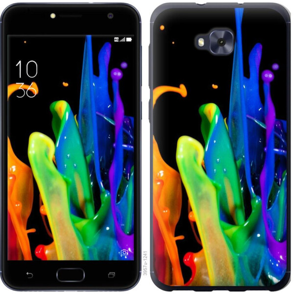 

Чехол на Asus ZENFONE 4 SELFIE / ZD553KL брызги краски (04798)