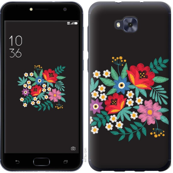 

Чехол на Asus ZENFONE 4 SELFIE / ZD553KL Вышитые цветы (04798)