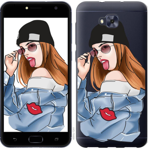 

Чехол на Asus ZENFONE 4 SELFIE / ZD553KL Девушка v3 (04798)