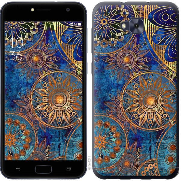 

Чехол на Asus ZENFONE 4 SELFIE / ZD553KL Золотой узор (04798)