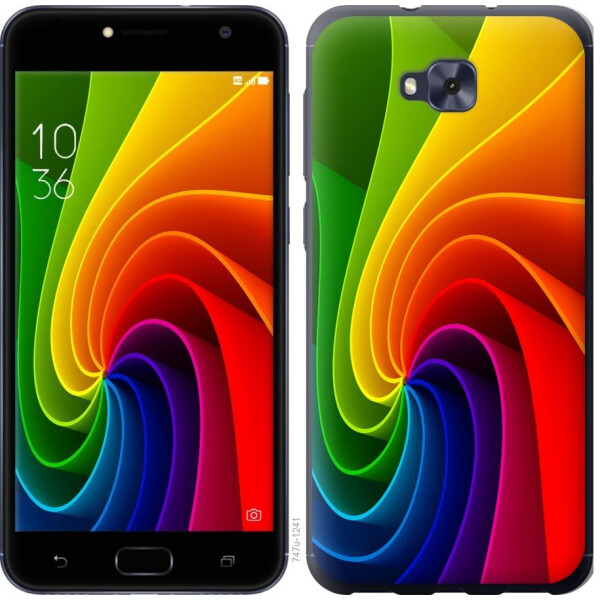 

Чехол на Asus ZENFONE 4 SELFIE / ZD553KL Радужный вихрь (04798)