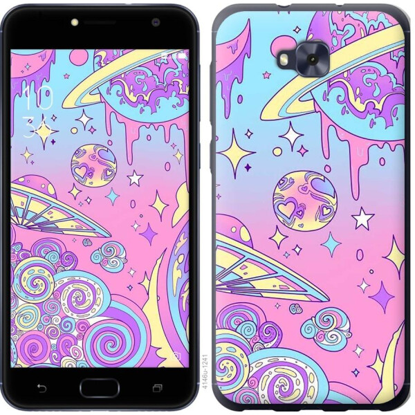 

Чехол на Asus ZENFONE 4 SELFIE / ZD553KL Розовая галактика (04798)