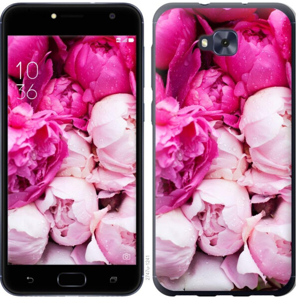 

Чехол на Asus ZENFONE 4 SELFIE / ZD553KL Розовые пионы (04798)