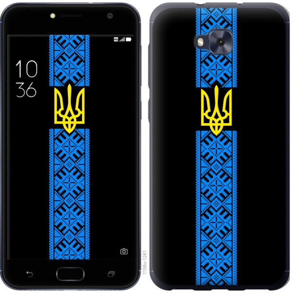 

Чехол на Asus ZENFONE 4 SELFIE / ZD553KL Тризуб в вышиванке (04798)