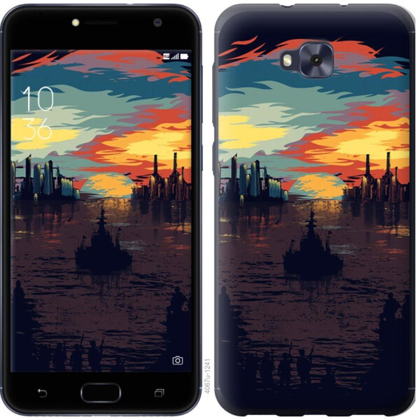 

Чехол на Asus ZENFONE 4 SELFIE / ZD553KL Череп-абстракция (04798)