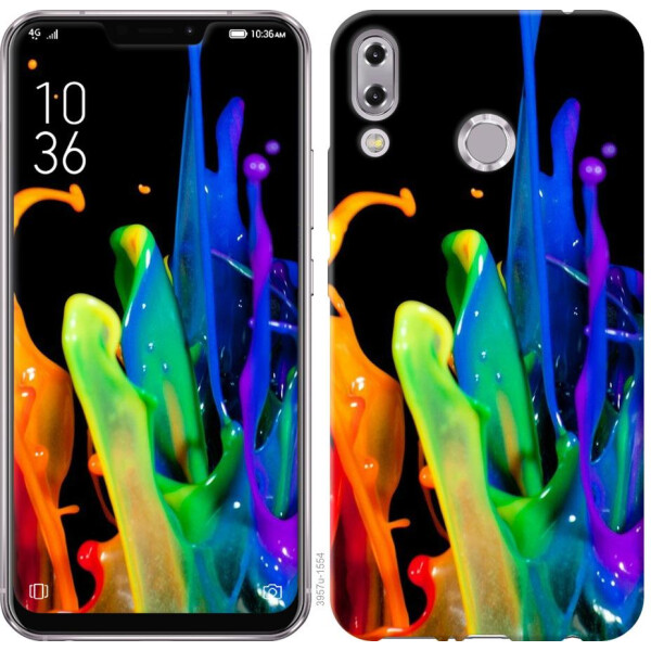 

Чехол на Asus Zenfone 5 ZE620KL брызги краски (04798)