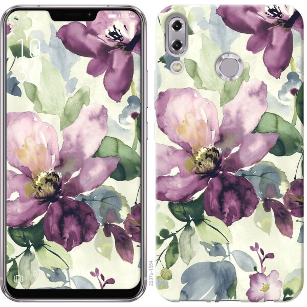 

Чехол на Asus Zenfone 5 ZE620KL Цветы акварелью (04798)