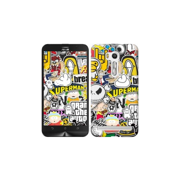 

Чехол на Asus ZenFone Go TV ZB551KL Popular logos (04798)