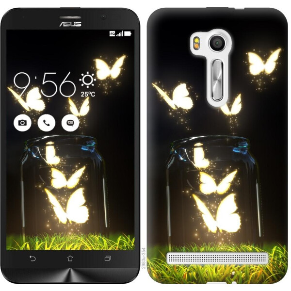 

Чехол на Asus ZenFone Go TV ZB551KL Светящиеся бабочки (04798)