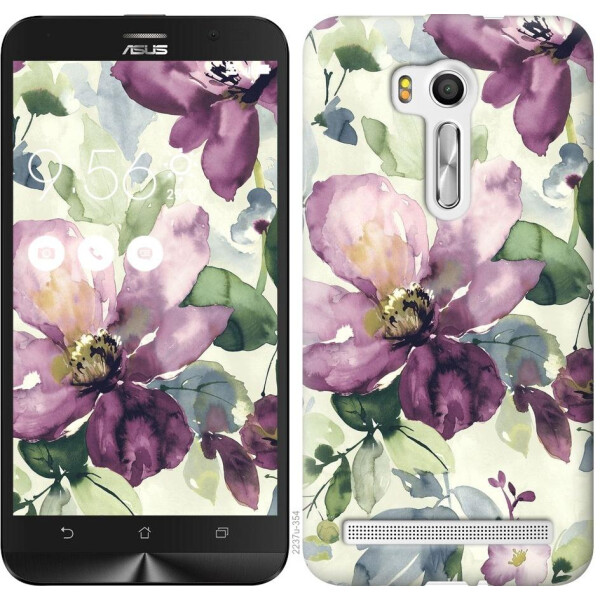 

Чехол на Asus ZenFone Go TV ZB551KL Цветы акварелью (04798)