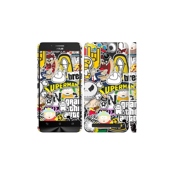 

Чехол на Asus Zenfone Go ZC500TG Popular logos (04798)