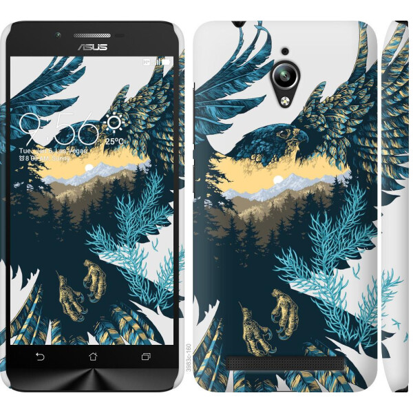 

Чехол на Asus Zenfone Go ZC500TG Арт-орел на фоне природы (04798)