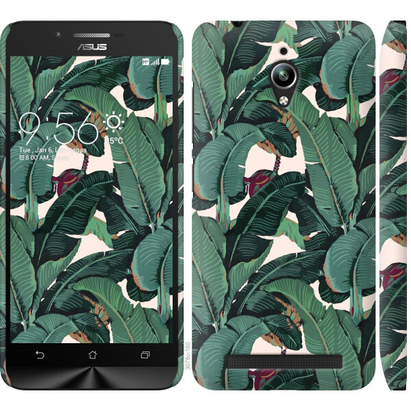 

Чехол на Asus Zenfone Go ZC500TG Банановые листья (04798)