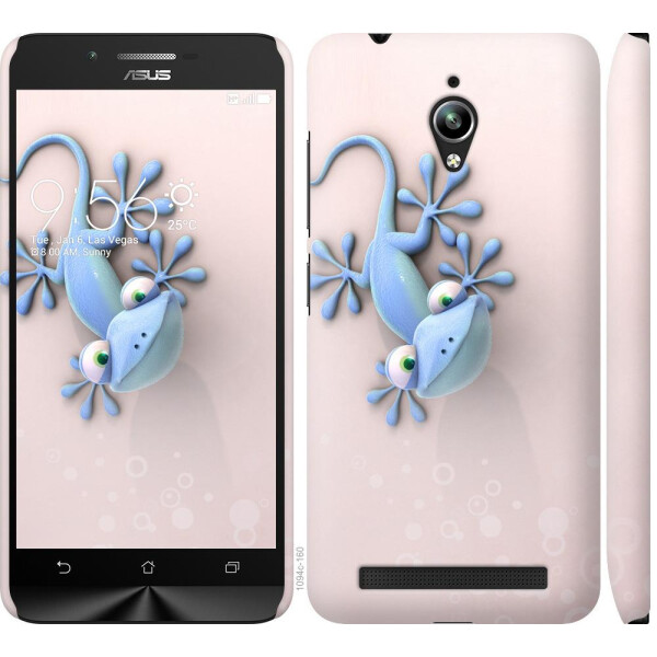 

Чехол на Asus Zenfone Go ZC500TG Геккончик (04798)